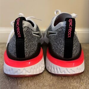 Nike Epic React Sneakers - Black, White, and Pink